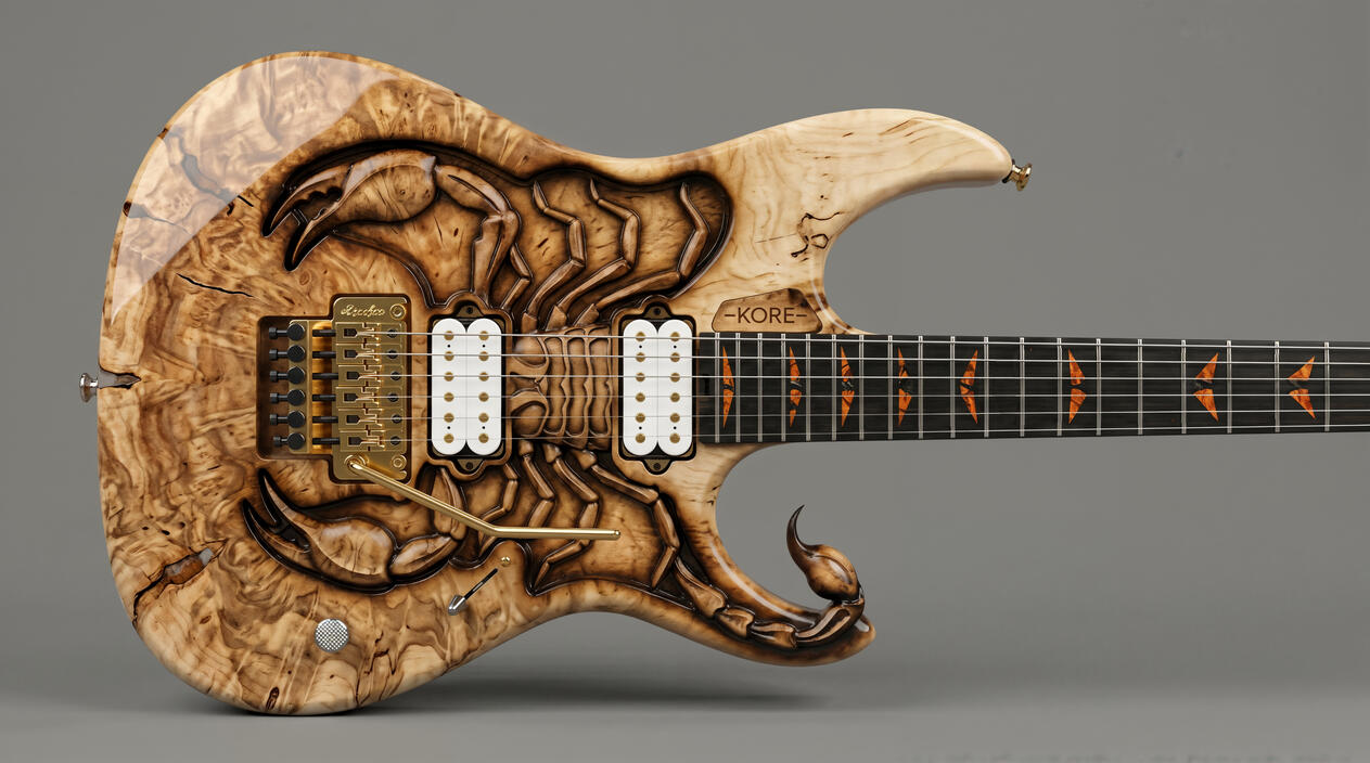 " K - Scorpio " - sculptured wood carvings -