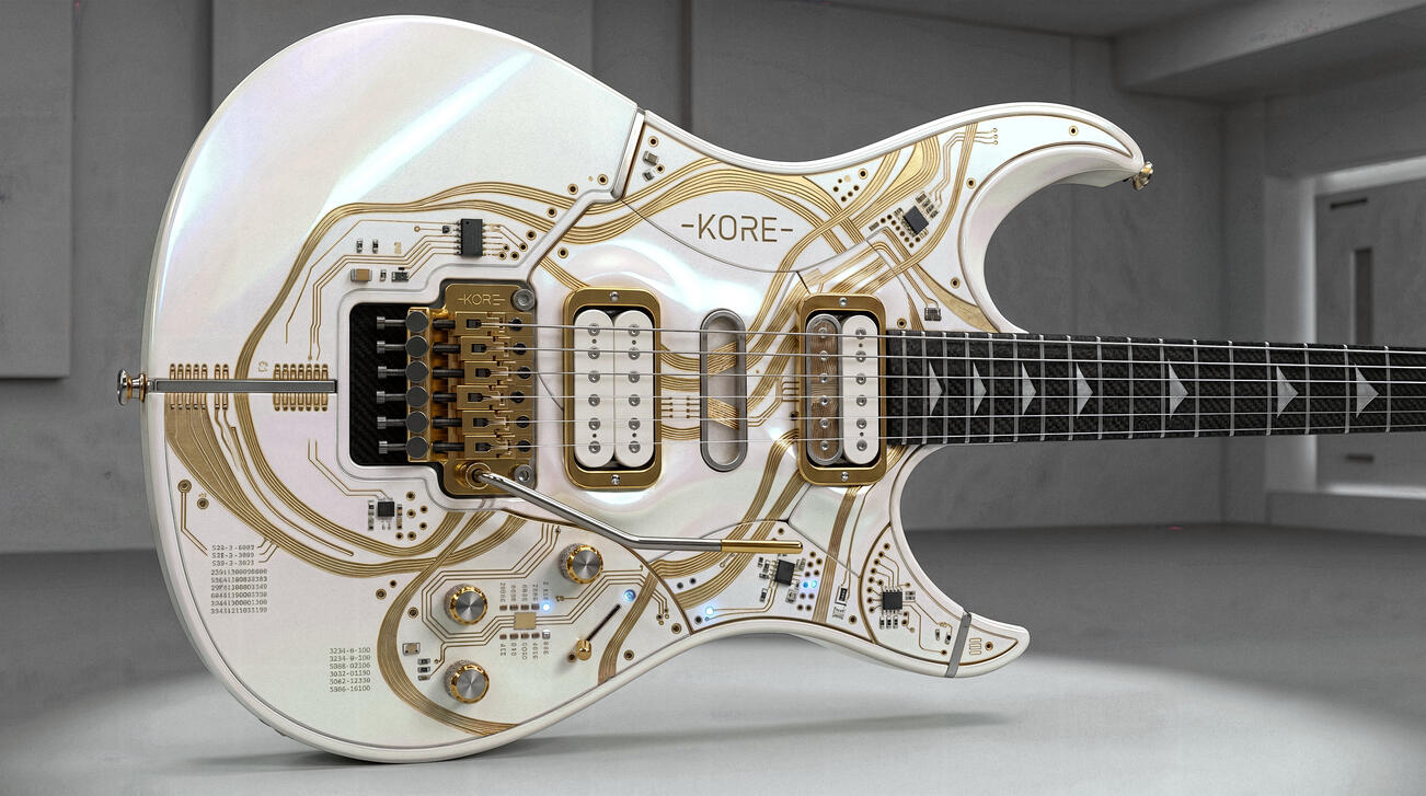 " X - Cyber Lab " - Futuristic White Finish And Circuit Patterns -